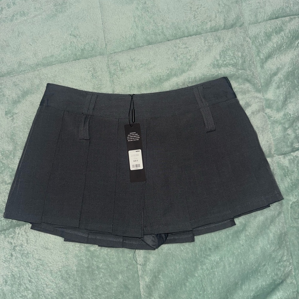 Fashion Nova Dark Gray Mini Skirt